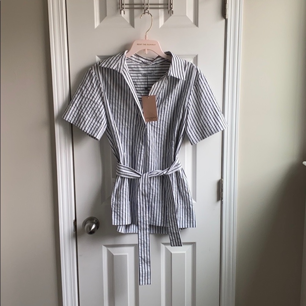 MM Lafleur Wilmas Top-Textured Stripe blouse/tunic